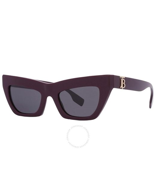 Burberry Purple Dark Grigio Cat Eye Sunglasses Be4405 397987 51