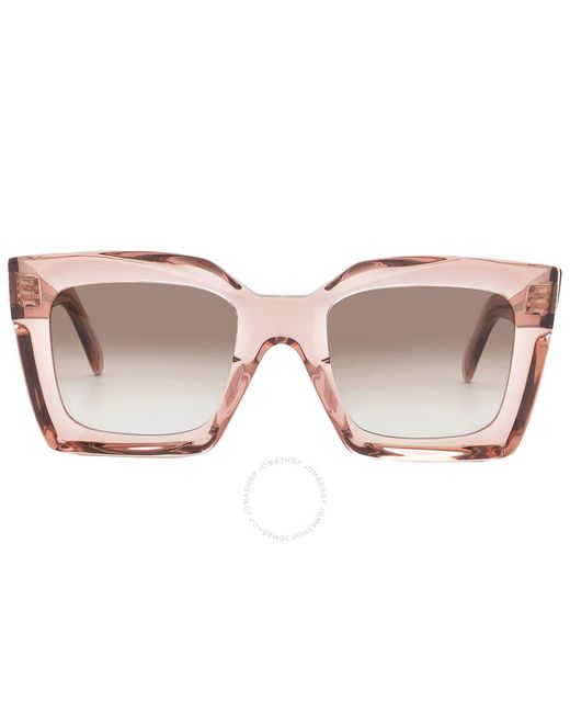 Céline Pink Bordeaux Gradient Square Sunglasses Cl401301 72t 51