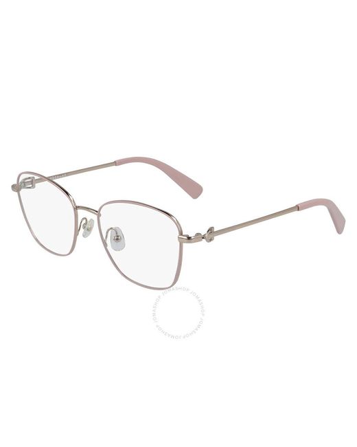 Longchamp Metallic Demo Butterfly Eyeglasses Lo2133 773 52