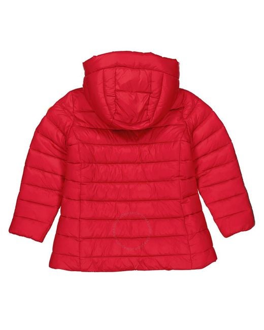 Save The Duck Red Girls Tango Meryl Hooded Puffer Coat