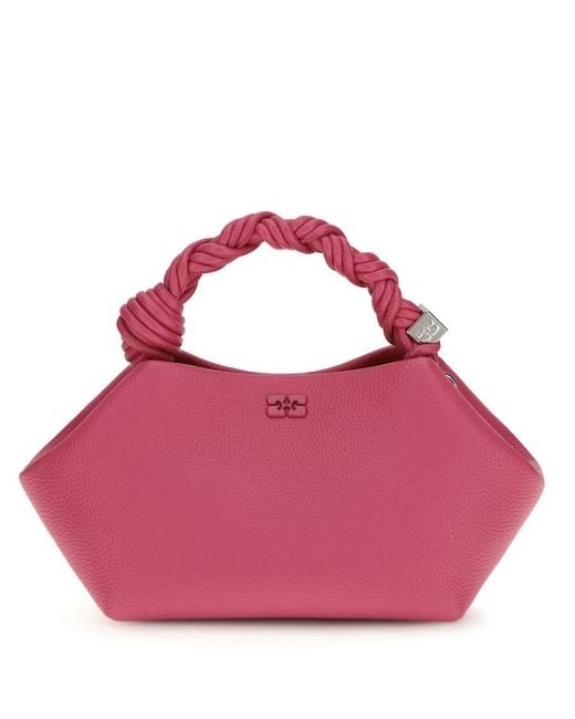 Ganni Pink Small Bou Handbag