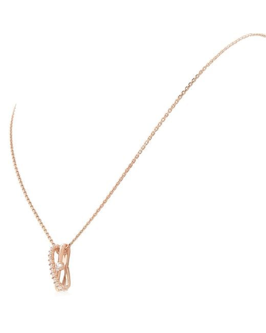 Swarovski Brown Hyperbola Pendant 2 Band Rose Shiny