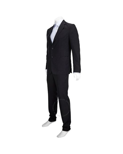 Zegna Black Ermenegildo Wash And Go Wool Trouser, Brand Size 52 (Waist for men