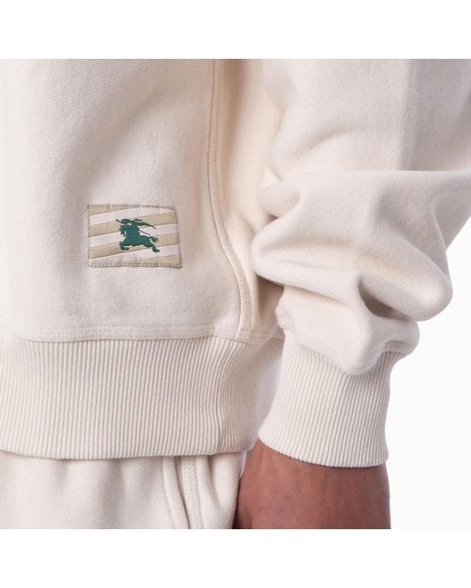 Burberry Multicolor Oversized Crew Neck Cotton Sweatshirt for men