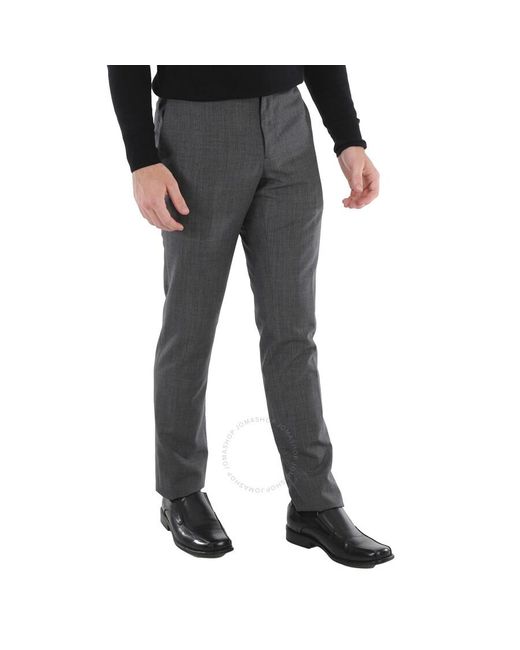 Burberry Gray Stirling Suit Trousers for men