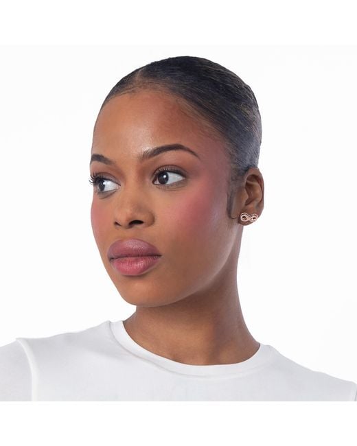 Swarovski Pink Hyperbola Infinity Earrings