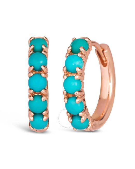 Anna Zuckerman Blue Huggee Earrings