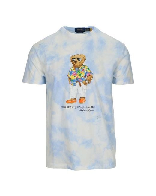 polo bear tie dye tee