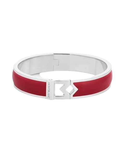 Montblanc Red M Logo Bracelet for men