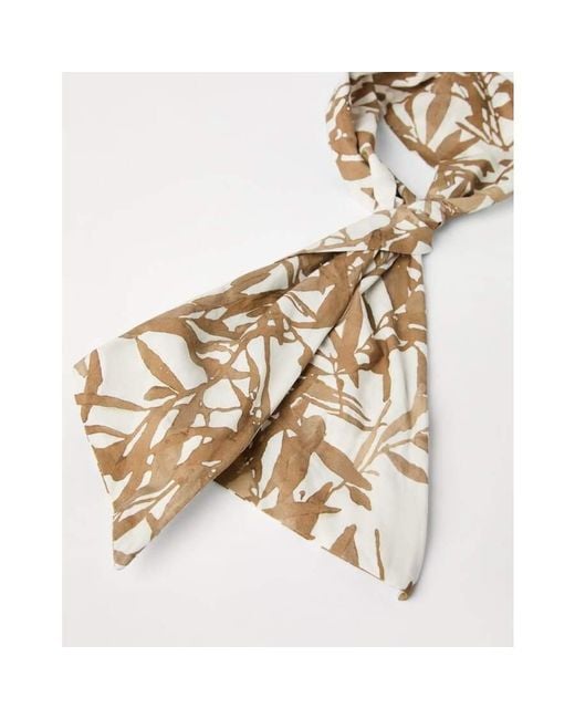 Brunello Cucinelli Metallic Printed Scarf for men
