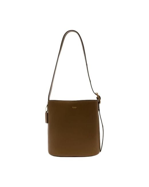 COACH Brown Bleecker Shoulder Bag Khaki