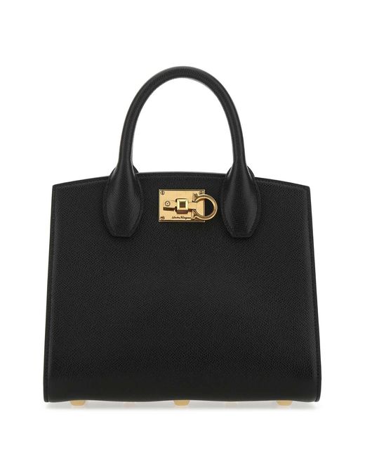 Ferragamo Black Salvatore Borsa A Mano The Studio
