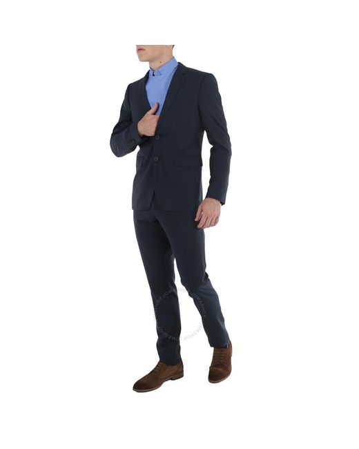 Burberry Blue Stirling 2 Wool Mohair Suit for men