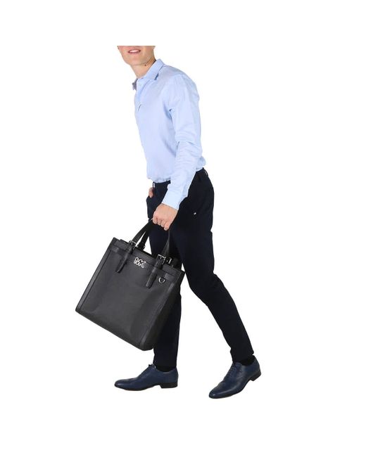 Michael Kors Black Pebbled Leather Hudson Tote Bag for men