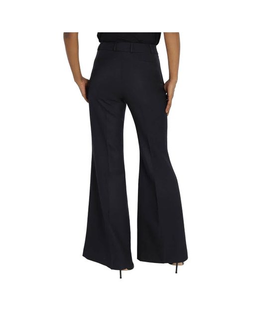 Burberry Blue Flared Tailored Trousers