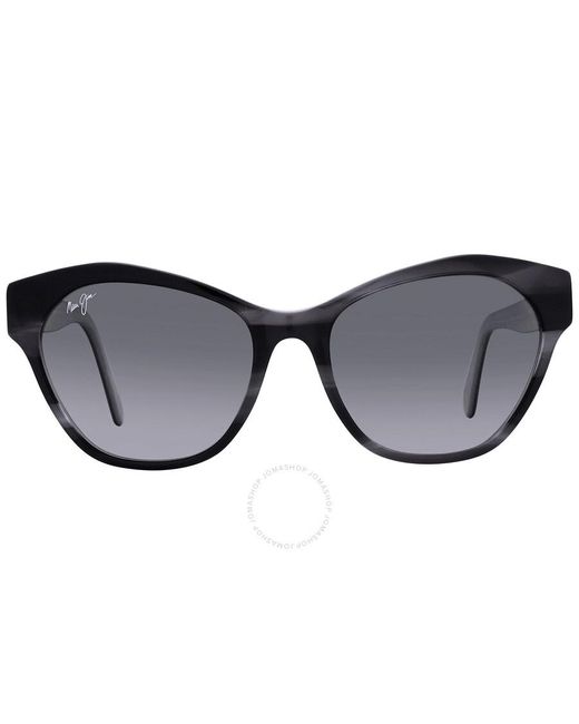 Maui Jim Gray Kila Neutral Grey Browline Sunglasses