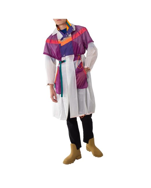 Kolor Purple Layered Cape Style Coat, Brand Size 1 for men
