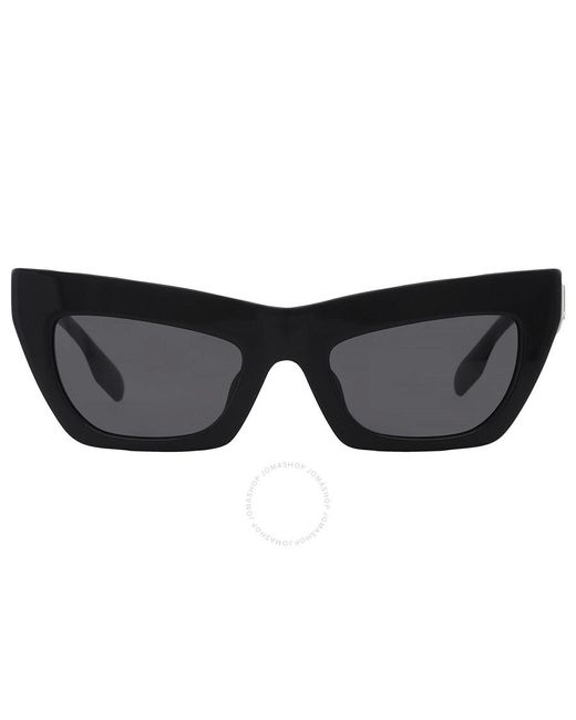 Burberry Black Dark Grey Cat Eye Sunglasses Be4405f 300187 51