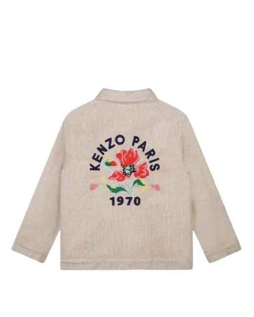 KENZO Natural Straight Cut Corduroy Jacket