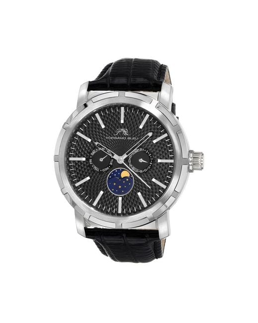 Porsamo Bleu Nycm21 Quartz Black Dial Watch for men