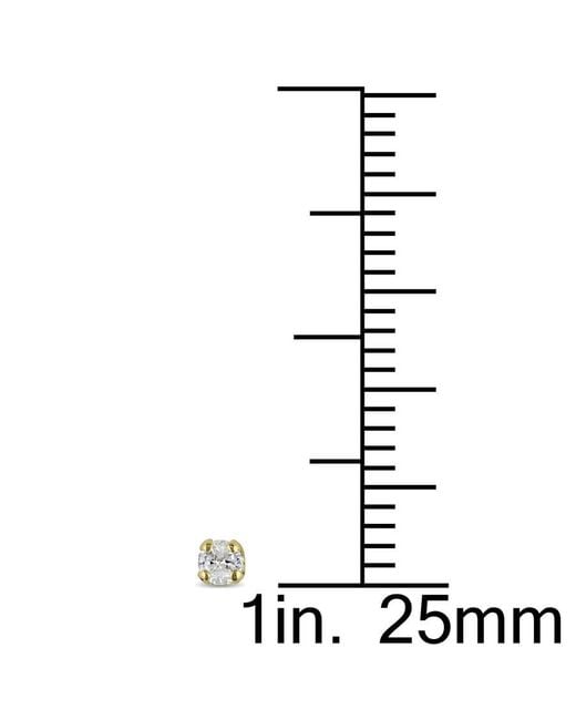 Amour Metallic 1/10 Ct Tw Diamond Stud Earrings for men