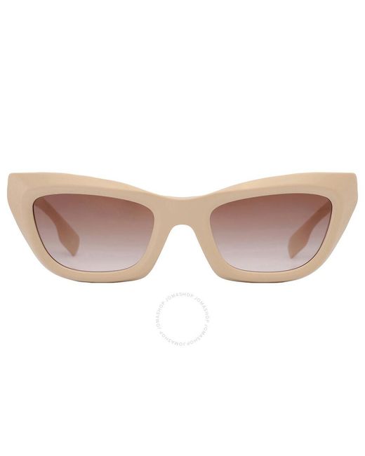 Burberry White Brown Gradient Cat Eye Sunglasses Be4409 409213 51