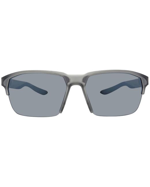 Nike Gray Maverick Free Square Sunglasses for men