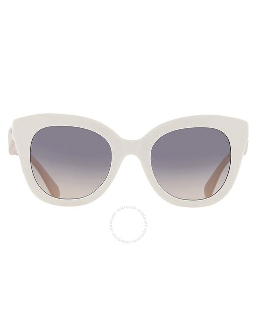 Kate Spade Pink Grey Shaded Cat Eye Sunglasses Belah/s 010a/gb 50