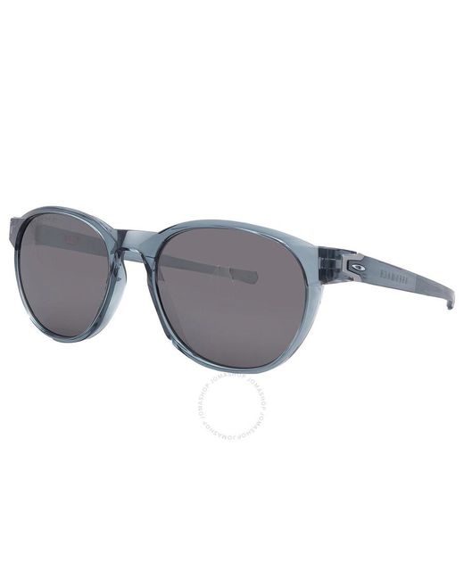 Oakley Gray Reedmace Prizm Black Polarized Oval Sunglasses Oo9126 912606 54 for men