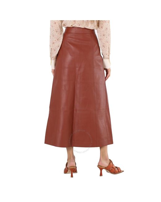 Chloé Brown A-line Mid-length Skirt