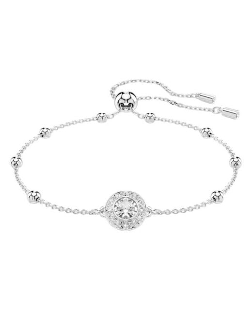 Swarovski Metallic Una Angelic Rhodium Plated Bracelet