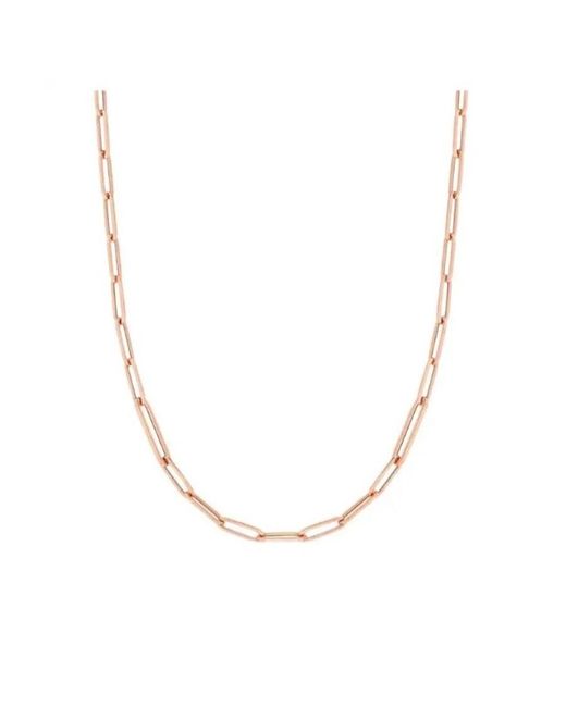 Roberto Coin Metallic Perfect Paper Clip Chain 17"