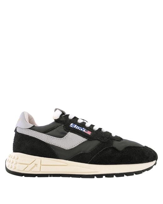 Autry Black Reelwind Low-Top Sneakers, Brand Size 35 Us
