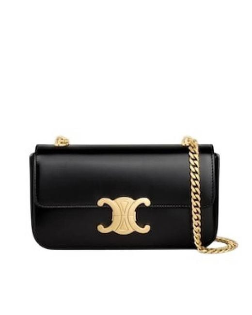 Céline Black Claude Chain Shoulder Bag