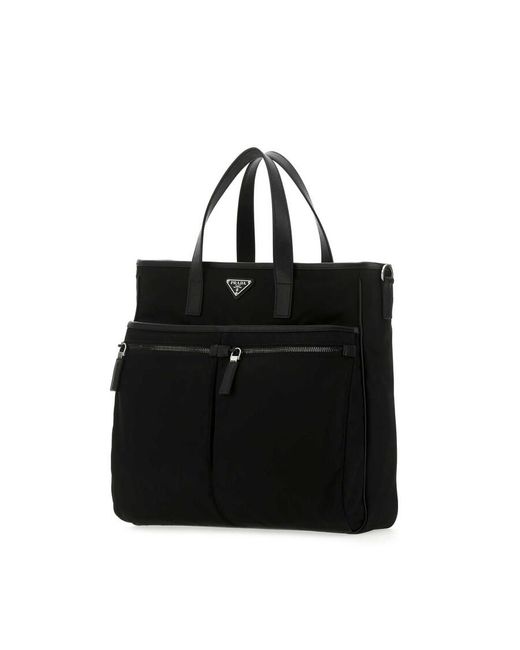 Prada Black Nylon Handbag for men