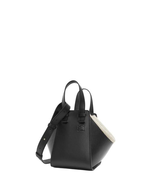 Loewe Black Compact Calfskin Hammock Bag