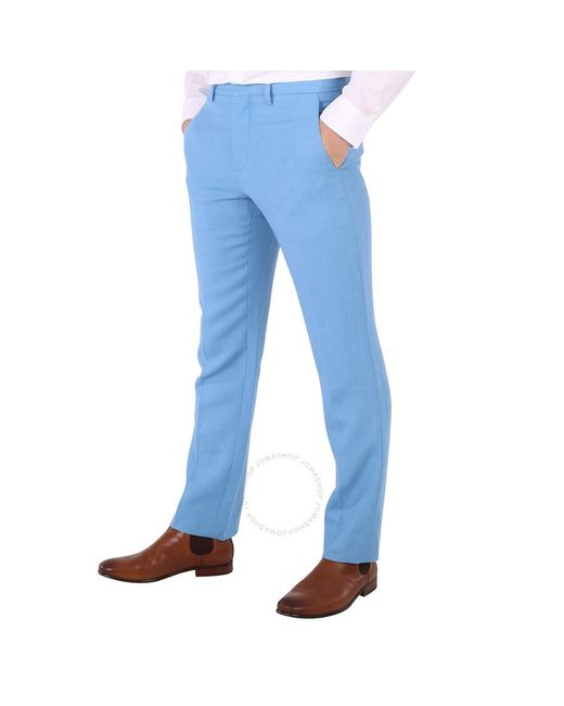 Burberry Blue Topaz Tailored Straight-leg Trousers for men