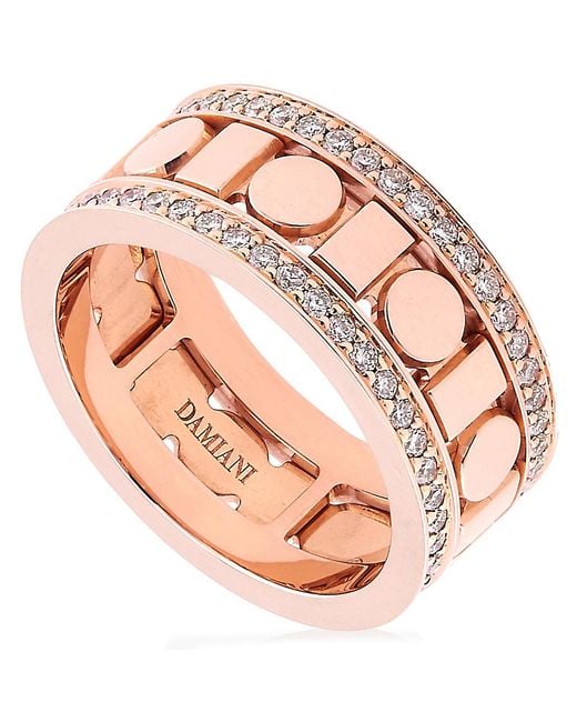 Damiani Pink Belle Epoque Reel Diamond Ring for men