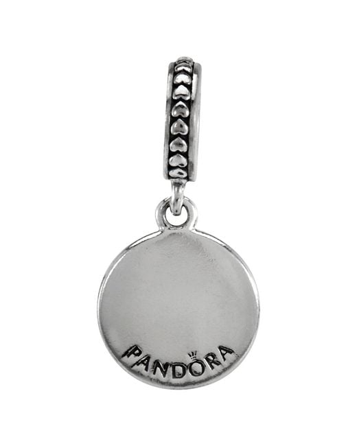 Pandora White Tag Dangle With Enamel for men