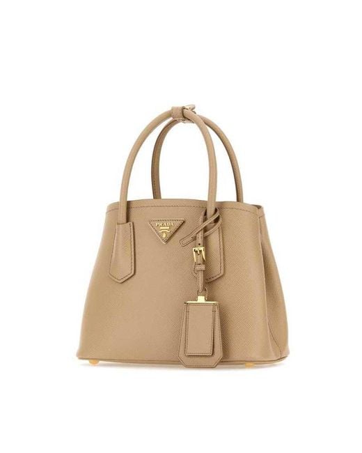 Prada Natural Sand Leather Handbag