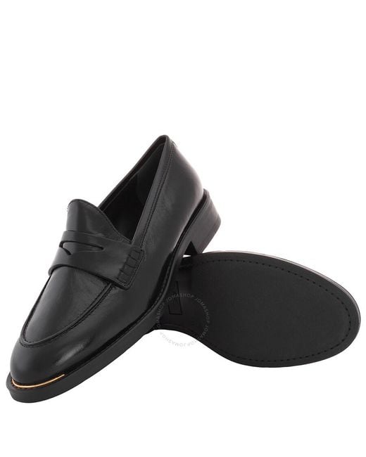 Giuseppe Zanotti Black Apron Toe Penny Loafers, Brand Size 37 Us