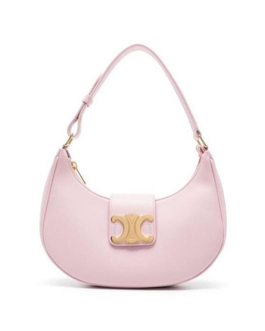 Céline Pink Smooth Calfskin Medium Ava Triomphe Bag