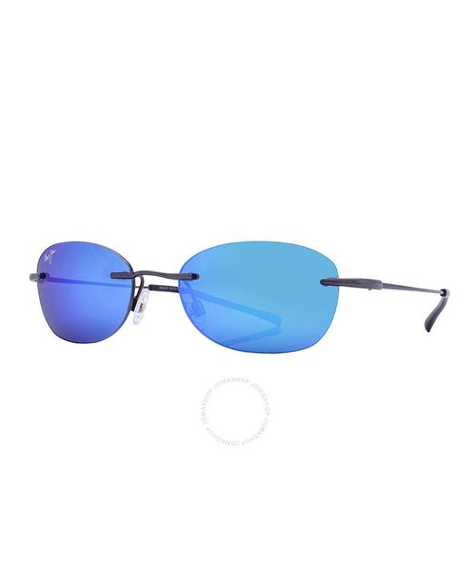 Maui Jim Aki Aki Blue Hawaii Oval Sunglasses B333-02d 50