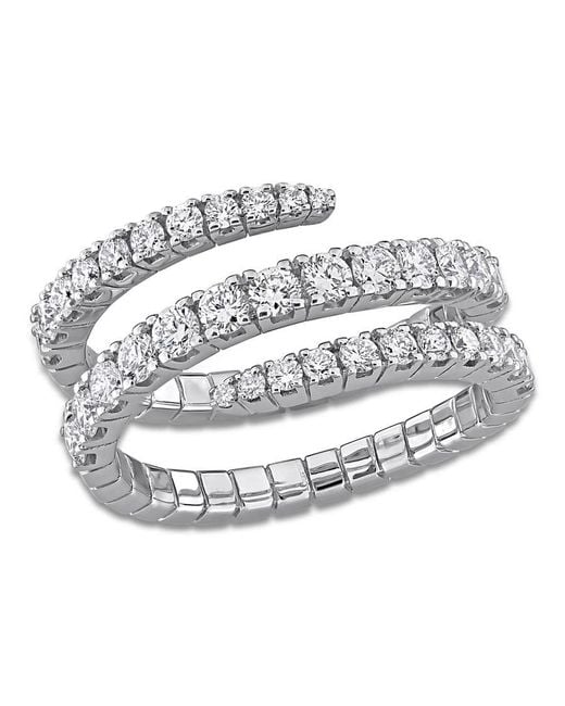 Created Forever Metallic 1 1/7Ct Tw Lab Grown Diamond Coil Ring