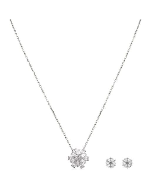 Swarovski Metallic Idyllia E Set Set Of 2 Rhodium Shiny