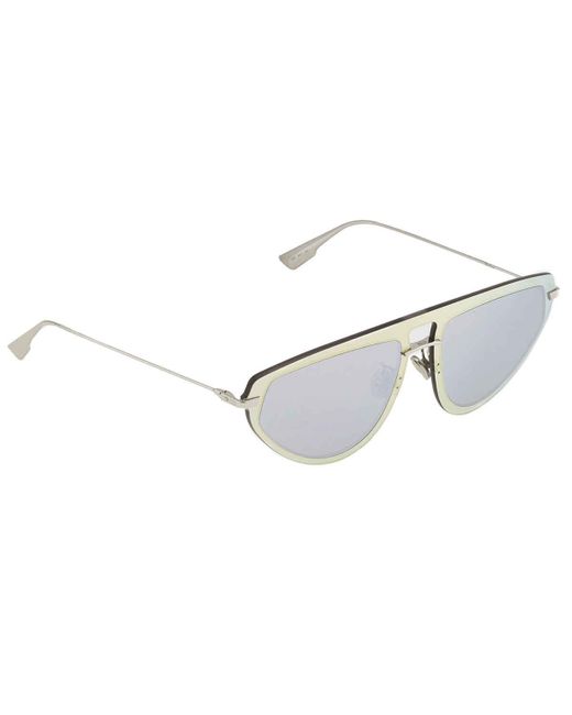 Dior Metallic Grey Silver Aviator Ladies Sunglasses Ultime2 083i 56
