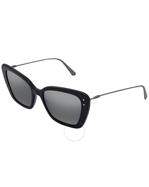Dior Black Gunmetal Mirrored Butterfly Sunglasses Miss B5i 14a7 54