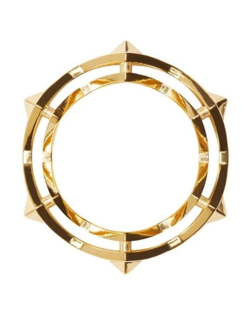 Burberry Natural Hollow Geometric Ring