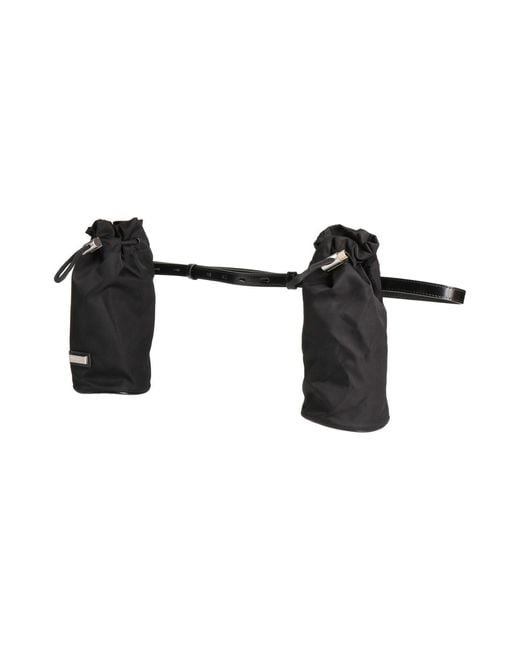 Ferragamo Black Double-Bottle Belt Bag for men