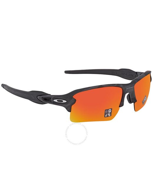Oakley Orange Flak 2.0 Xl Prizm Ruby Sport Sunglasses for men